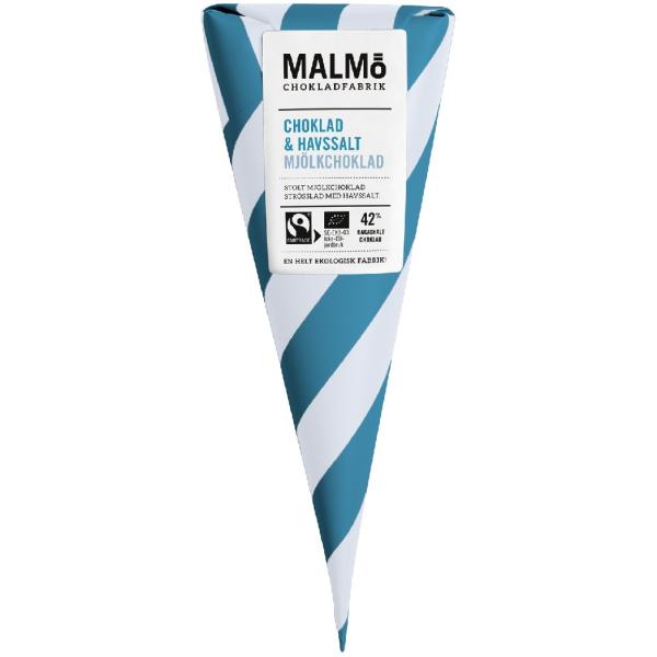 Malmö C. STRUT mjölkchokl och havssalt 42%  EKO