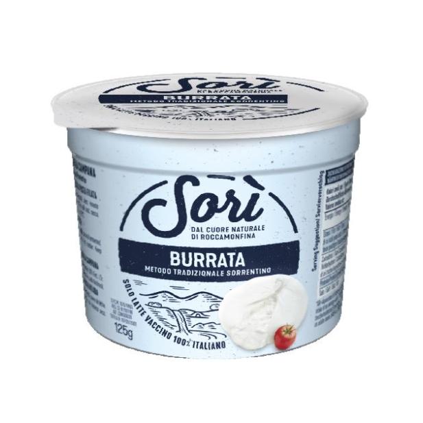 Burrata SORI  125 gram (ET)   6 per låda